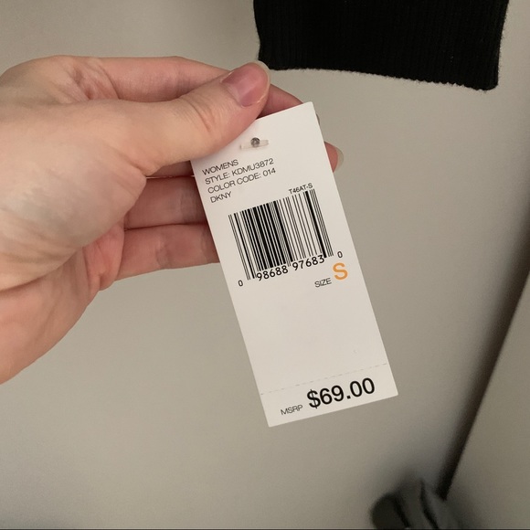 DKNY black sequin logo zip up new - Picture 3 of 4